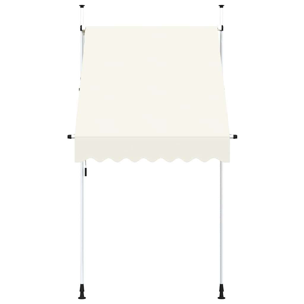 Toldo retrátil manual 150 cm creme