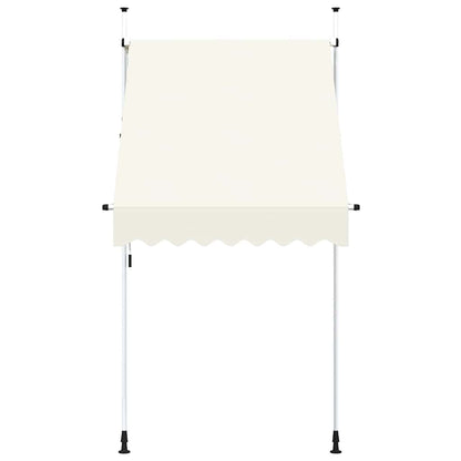 Toldo retrátil manual 150 cm creme