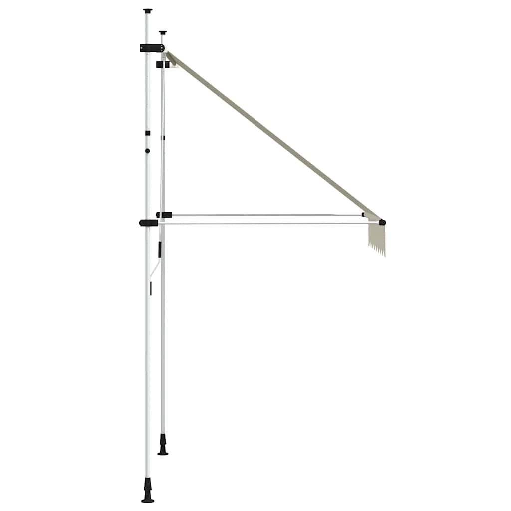 Toldo retrátil manual 150 cm creme