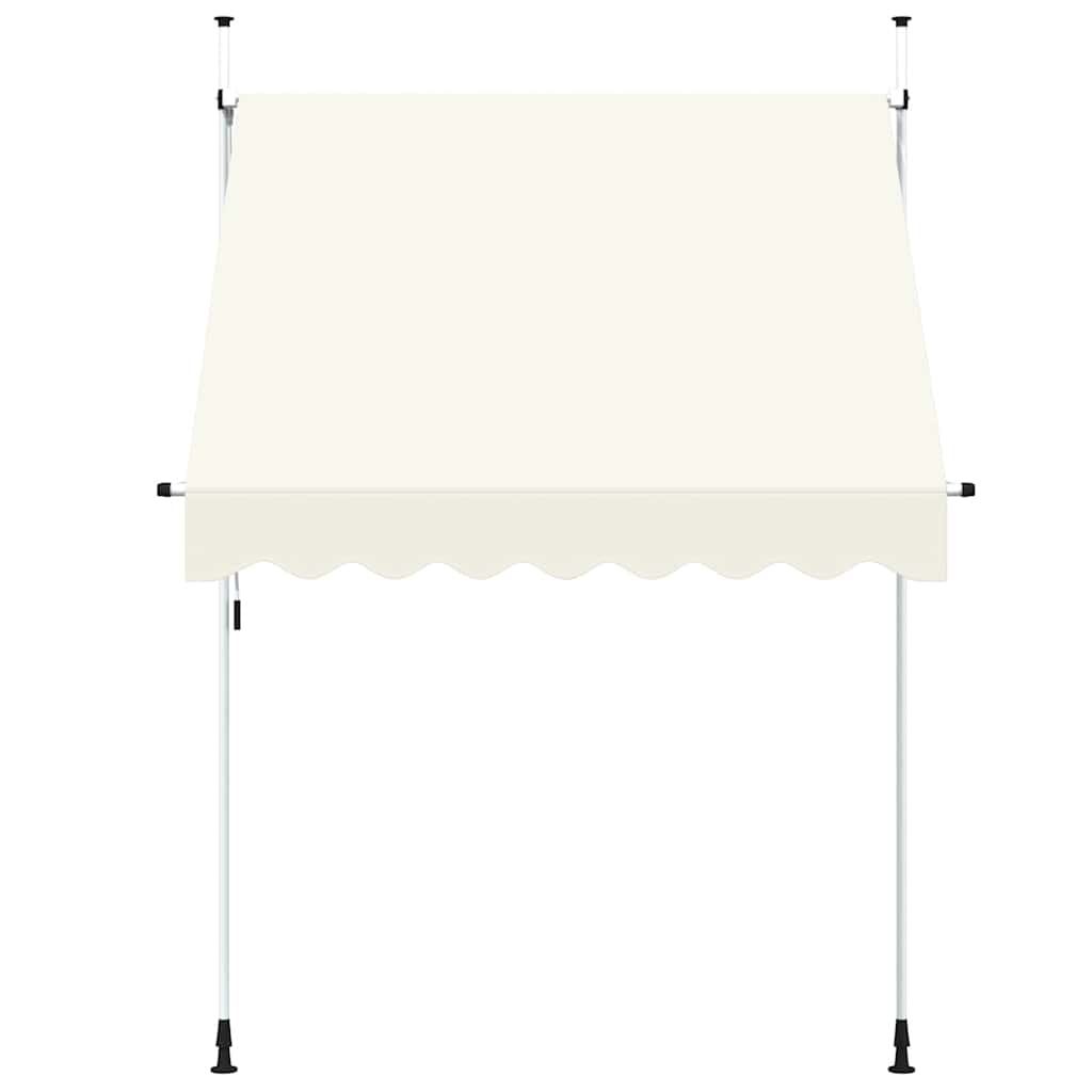 Toldo retrátil manual 200 cm creme