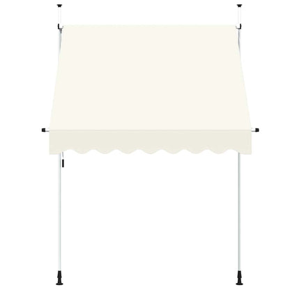 Toldo retrátil manual 200 cm creme