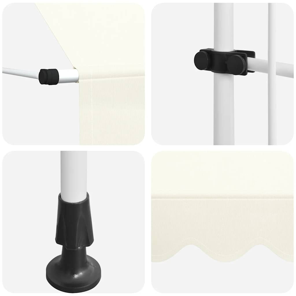 Toldo retrátil manual 200 cm creme