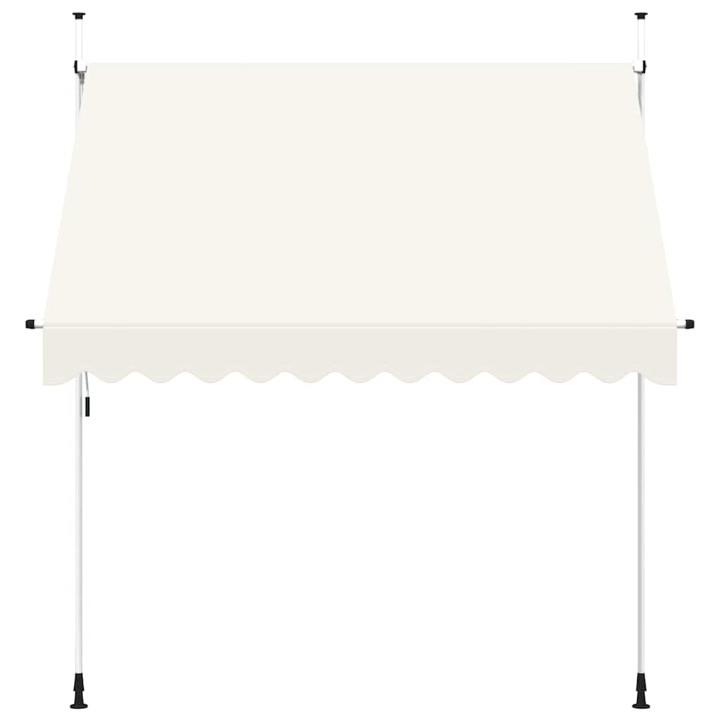 Toldo retrátil manual 250 cm creme