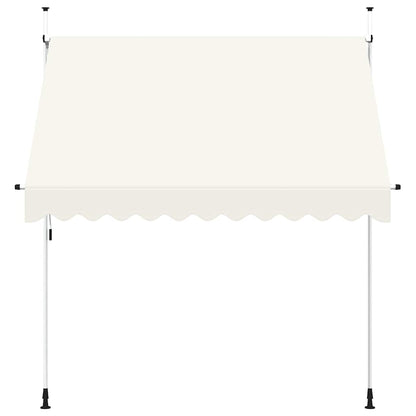 Toldo retrátil manual 250 cm creme