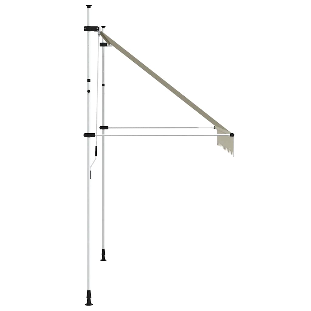 Toldo retrátil manual 250 cm creme