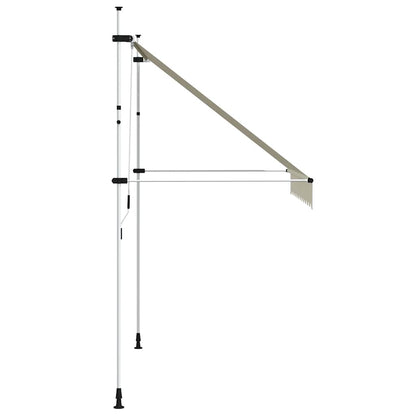 Toldo retrátil manual 250 cm creme