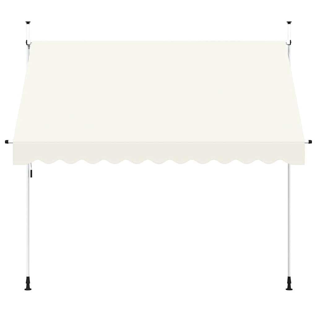 Toldo retrátil manual 300 cm creme