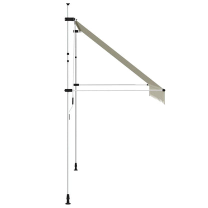 Toldo retrátil manual 300 cm creme