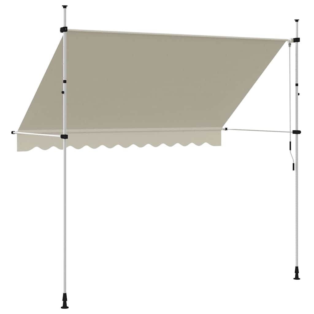 Toldo retrátil manual 300 cm creme