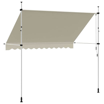 Toldo retrátil manual 300 cm creme