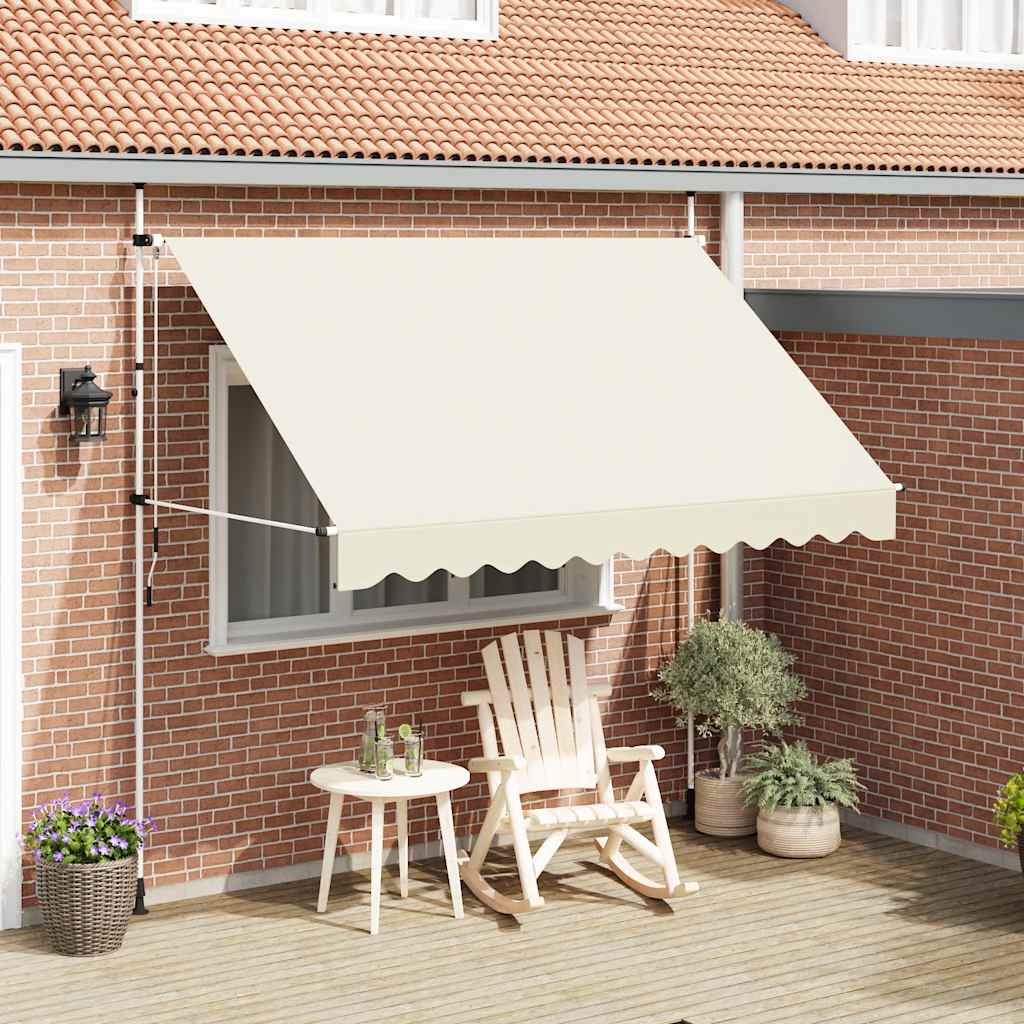 Toldo retrátil manual 300 cm creme