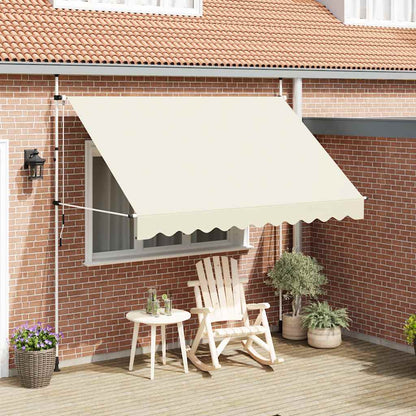 Toldo retrátil manual 300 cm creme