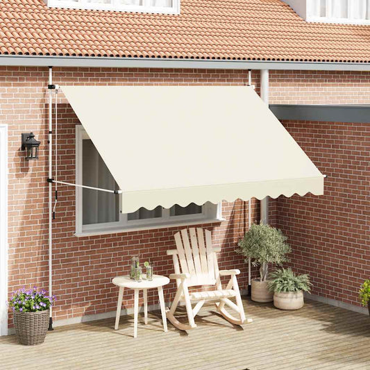 Toldo retrátil manual 300 cm creme