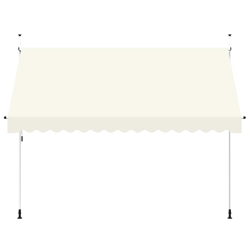 Toldo retrátil manual 350 cm creme