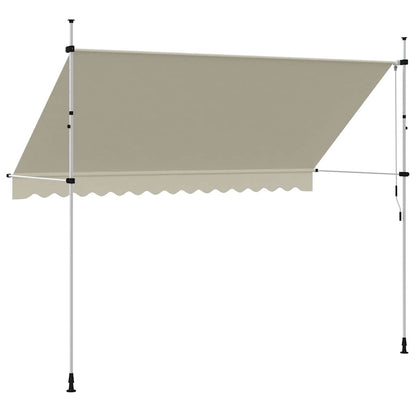Toldo retrátil manual 350 cm creme