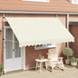 Toldo retrátil manual 350 cm creme