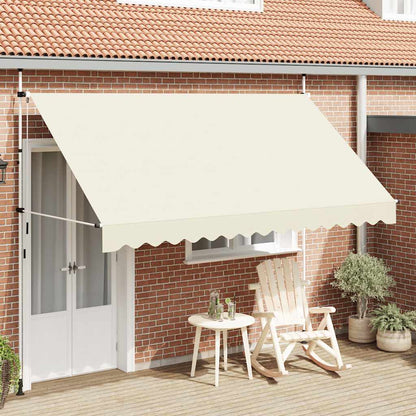 Toldo retrátil manual 350 cm creme