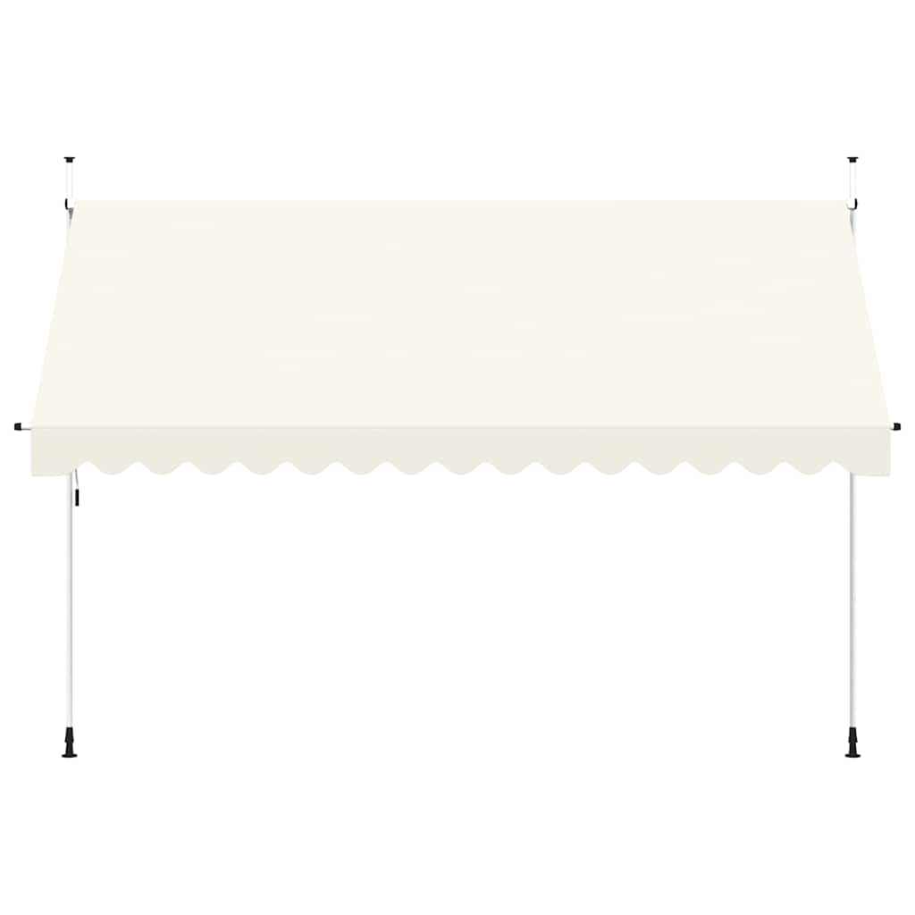 Toldo retrátil manual 400 cm creme