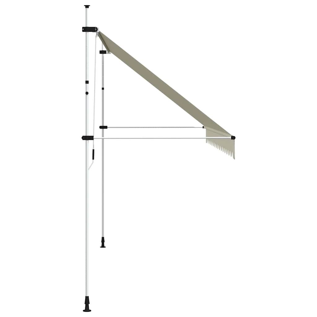 Toldo retrátil manual 400 cm creme