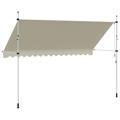Toldo retrátil manual 400 cm creme