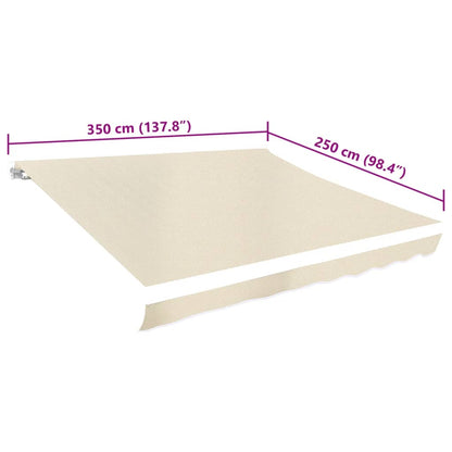 Lona para toldo creme 350x250 cm