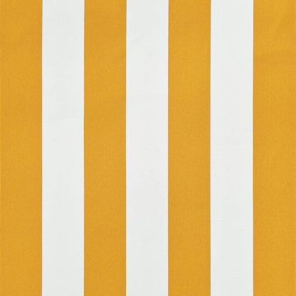 Toldo retrátil 200x150 cm amarelo e branco