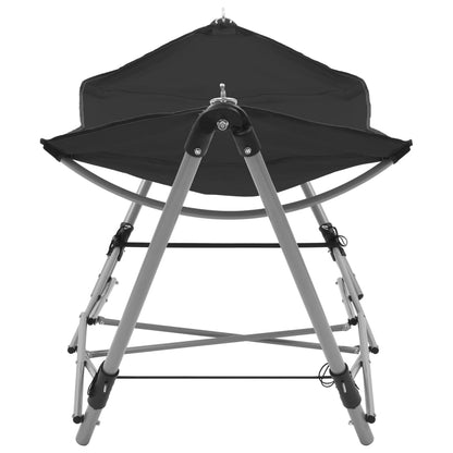 Rede com suporte dobrável preto