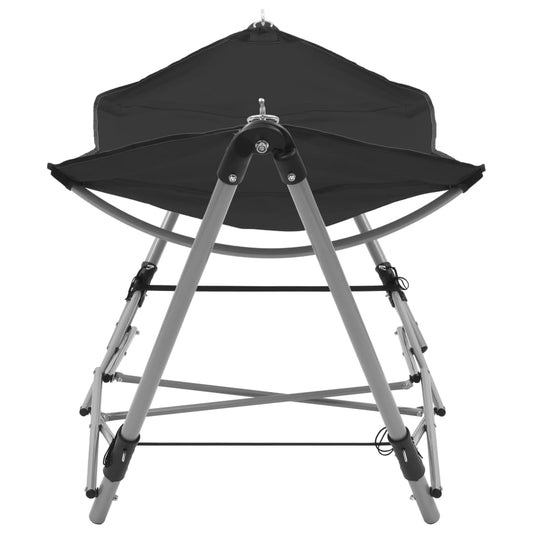 Rede com suporte dobrável preto