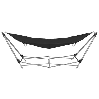 Rede com suporte dobrável preto