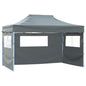 Tenda dobrável com 3 paredes 431x291x315 cm antracite
