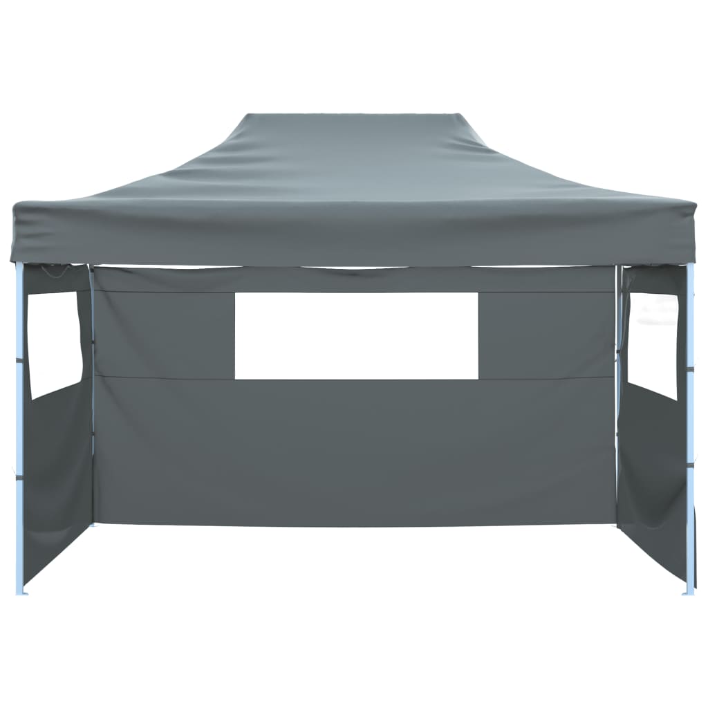 Tenda dobrável com 3 paredes 431x291x315 cm antracite