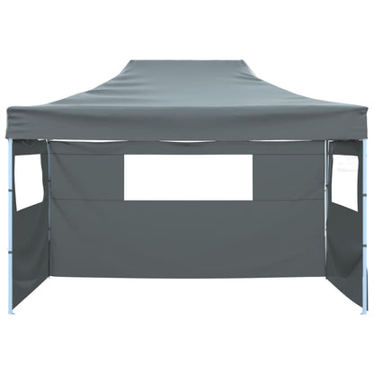 Tenda dobrável com 3 paredes 431x291x315 cm antracite