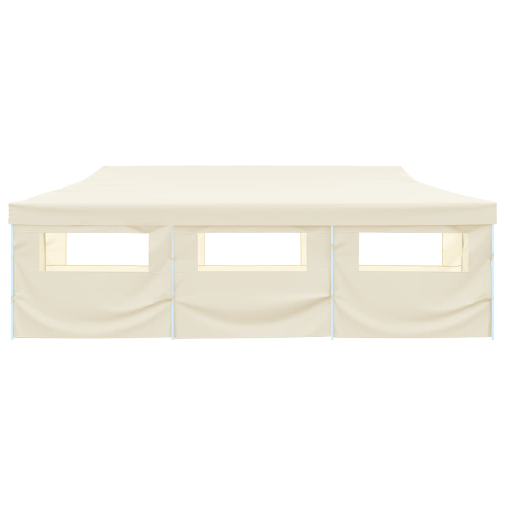 Tenda para festas pop-up dobrável c/ 8 paredes 870x291x315 cm creme