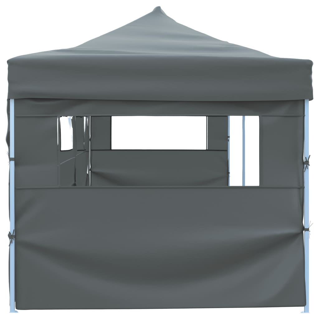 Tenda para festas pop-up dobrável c/ 5 paredes 870x291x315 cm antracite