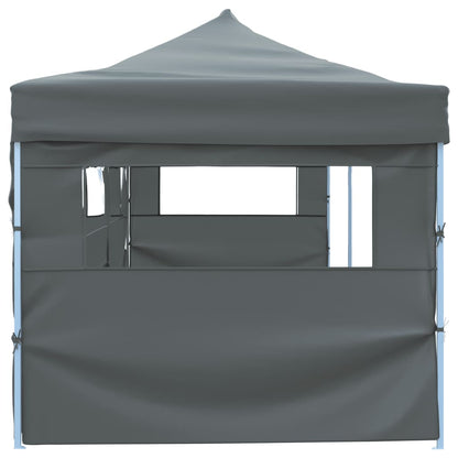 Tenda para festas pop-up dobrável c/ 5 paredes 870x291x315 cm antracite