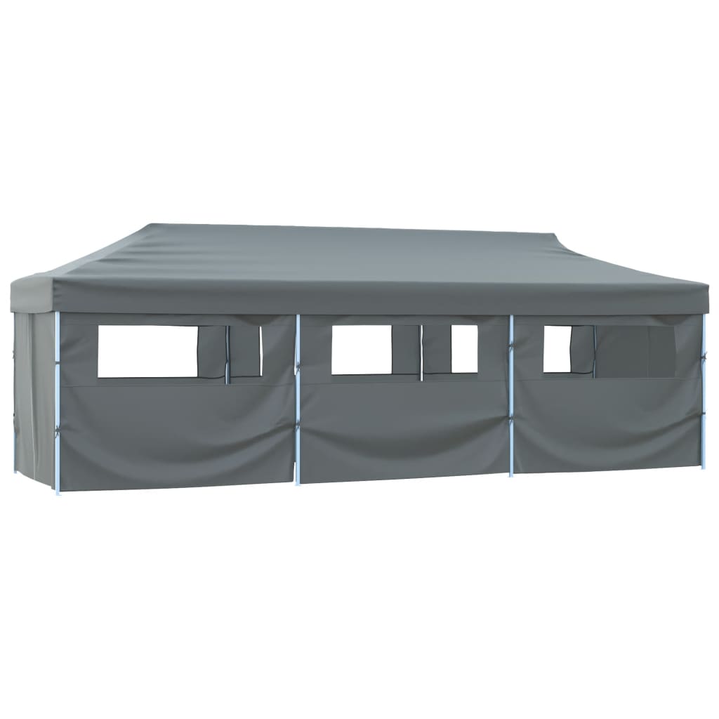 Tenda para festas pop-up dobrável c/ 8 paredes 870x291x315 cm antracite
