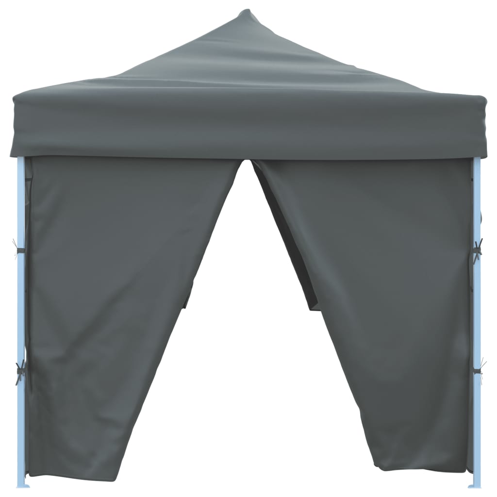 Tenda para festas pop-up dobrável c/ 8 paredes 870x291x315 cm antracite