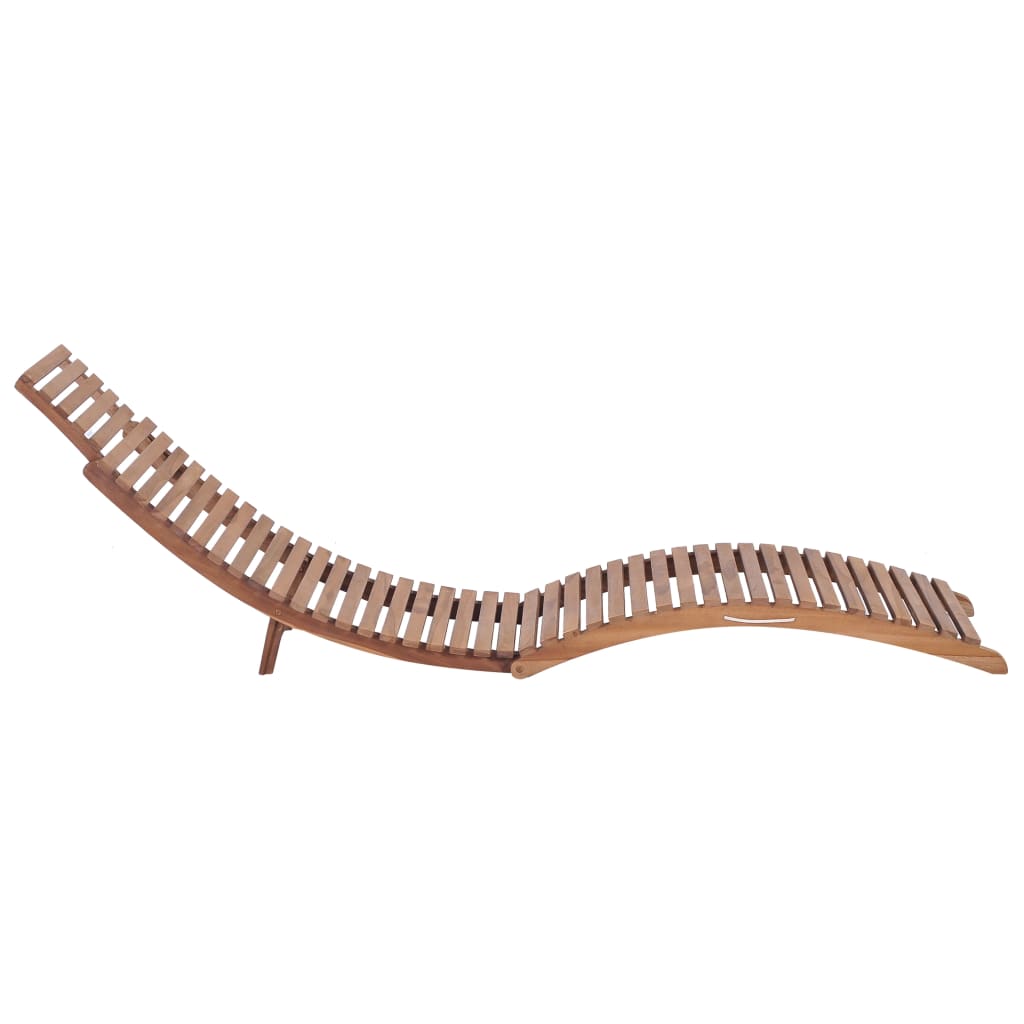 Espreguiçadeira dobrável madeira de teca maciça