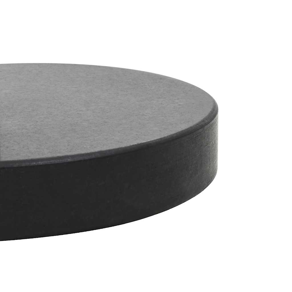 Base de guarda-sol redonda granito 28,5 kg preto