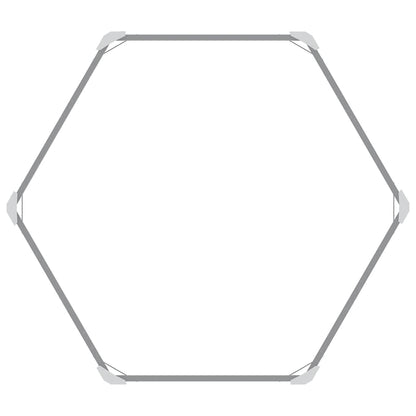 Canteiro elevado jardim aço galvanizado 129x129x77 cm cinzento