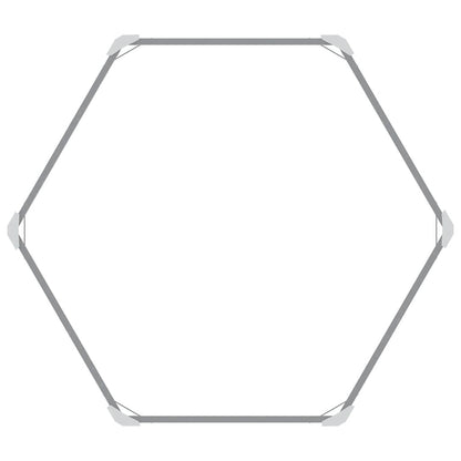 Canteiro elevado jardim aço galvanizado 129x129x77 cm verde