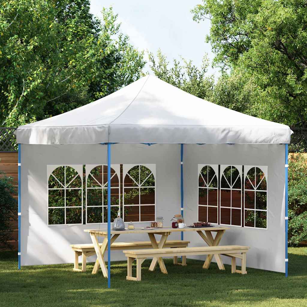 Parede lateral com janela p/ tenda de festas 2 pcs PE branco