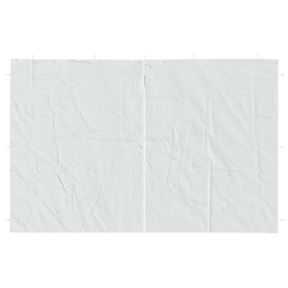 Parede lateral com fecho p/ tenda de festas 2 pcs PE branco