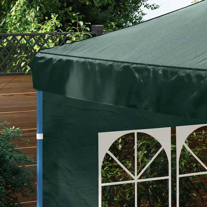 Parede lateral com janela p/ tenda de festas 2 pcs PE verde