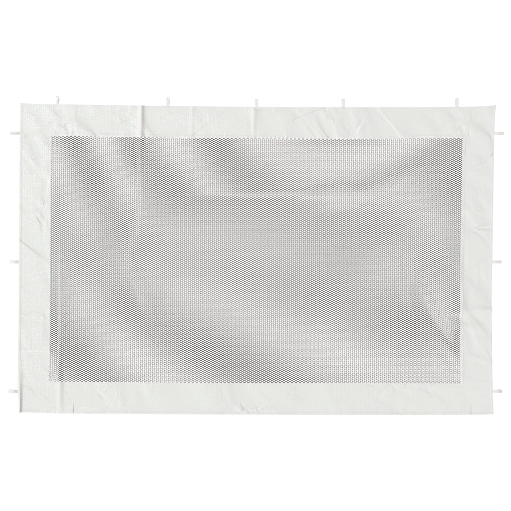 Parede lateral p/ tenda de festas malha branco e preto