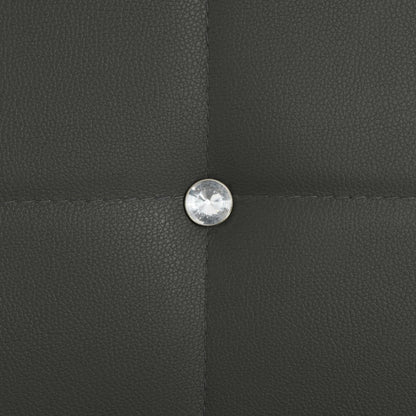 Cadeiras de jantar 6 pcs couro artificial cinzento