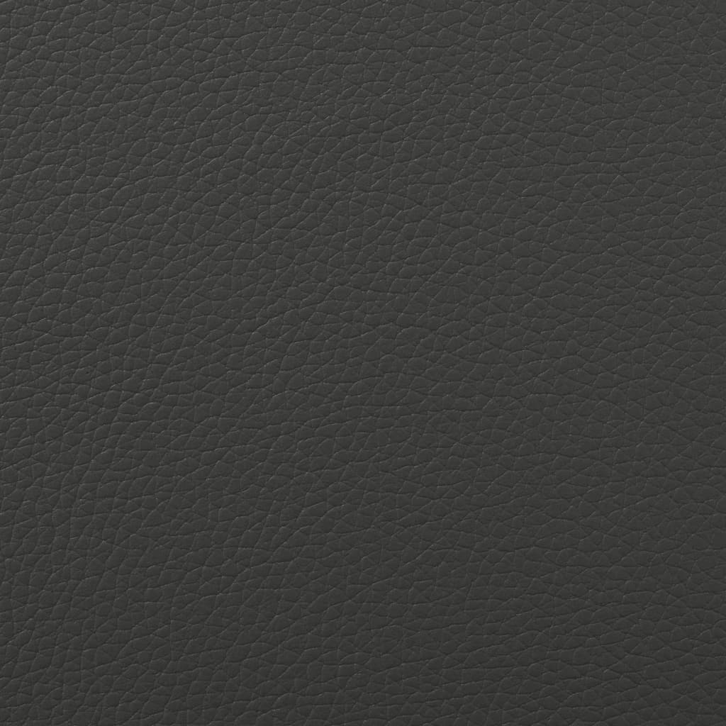 Cadeiras de jantar 6 pcs couro artificial cinzento