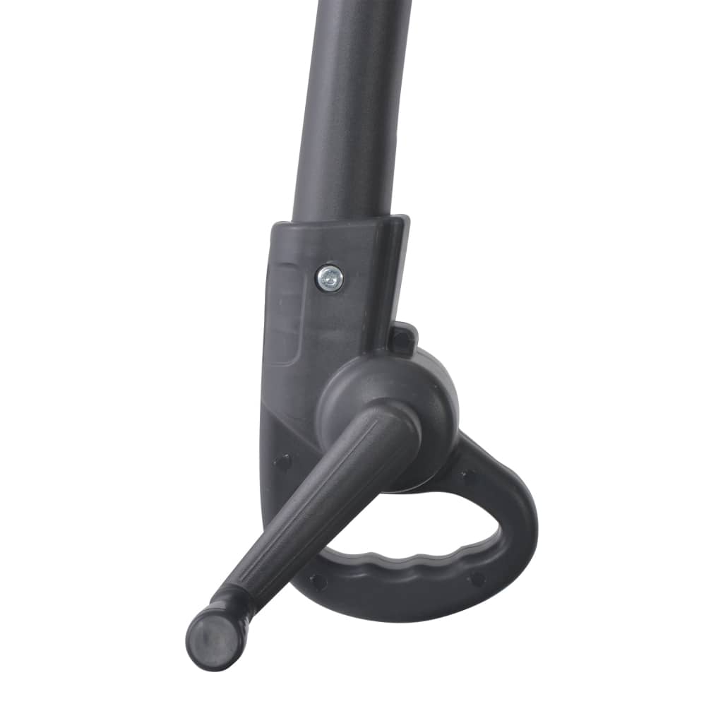 Guarda-sol cantilever com poste de aço 300 cm cinza-acastanhado