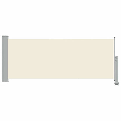 Toldo lateral retrátil para pátio 100x300 cm creme