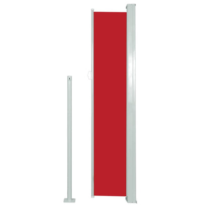Toldo lateral retrátil 140x300 cm vermelho